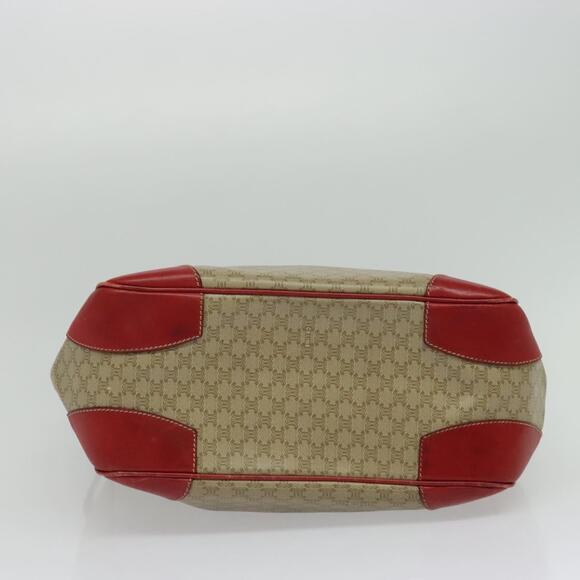 CELINE Macadam Canvas Tote Bag Pvc Beige Gold - Picture 9 of 12